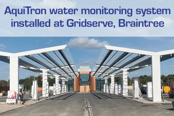 AquiTron water monitoring system installed at Gridserve, Braintree, Essex